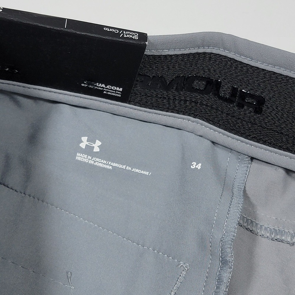 Under Armour Men's Golf DRIVE SHORT Shirt Grip GRAY Size 34 NEW WITH TAG - Picture 6 of 9